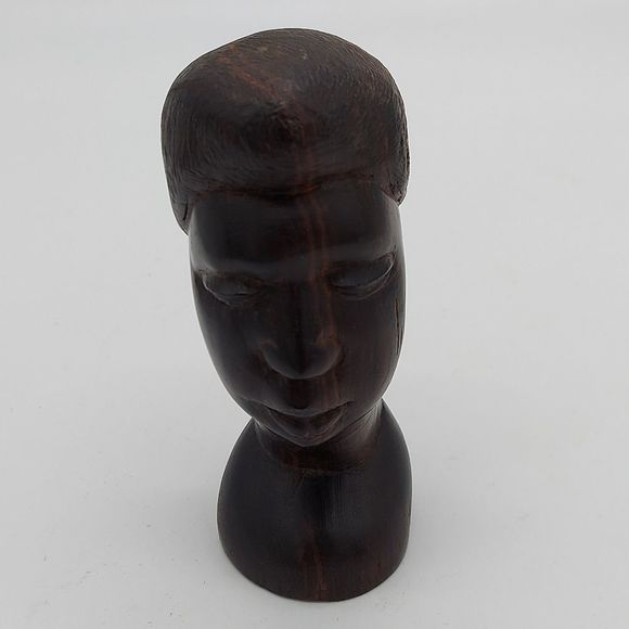 ‎Hand Carved Ebony Head - Picture 7 of 7